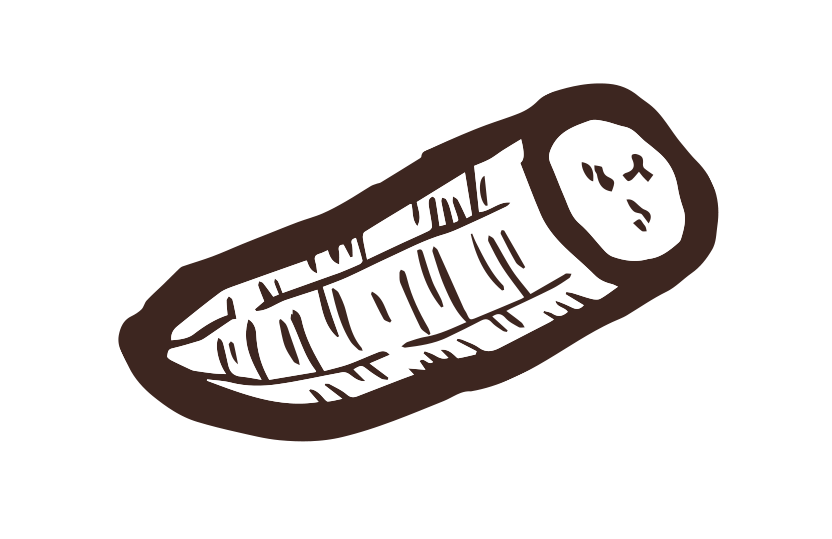 バナナ筆イラスト