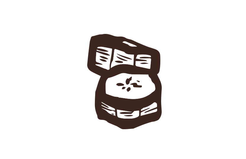 バナナ筆イラスト