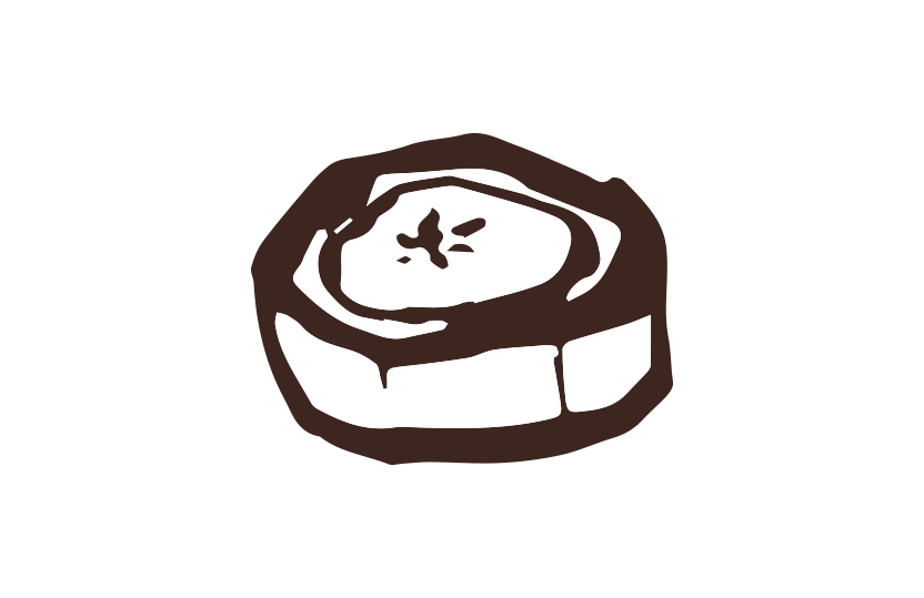 バナナ筆イラスト