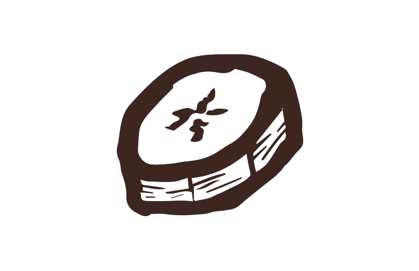 バナナ筆イラスト