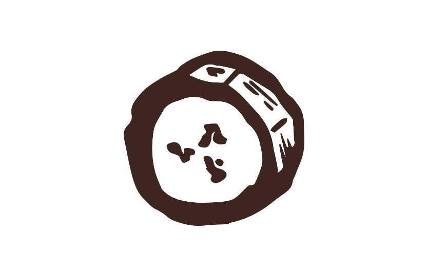 バナナ筆イラスト
