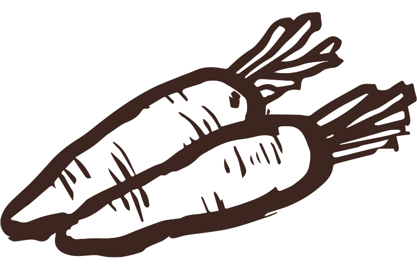 にんじん筆イラスト
