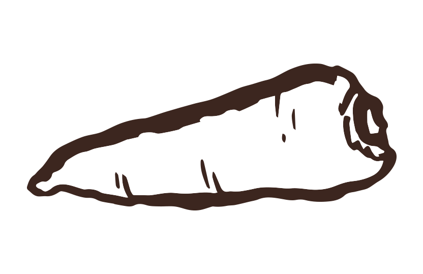 にんじん筆イラスト