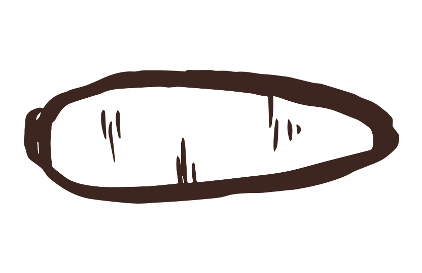 にんじん筆イラスト
