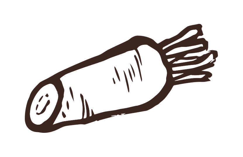 にんじん筆イラスト
