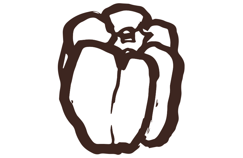 ピーマン筆イラスト