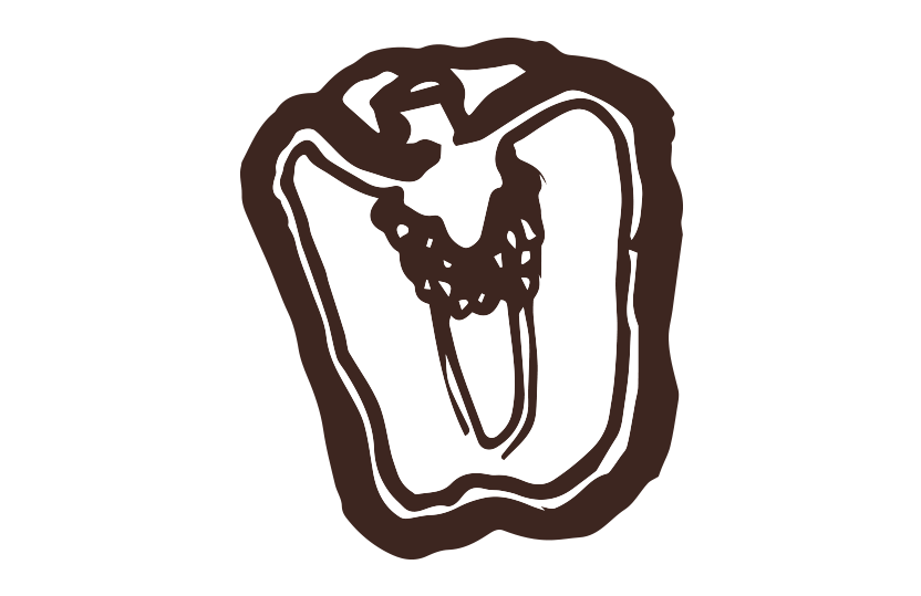 ピーマン筆イラスト