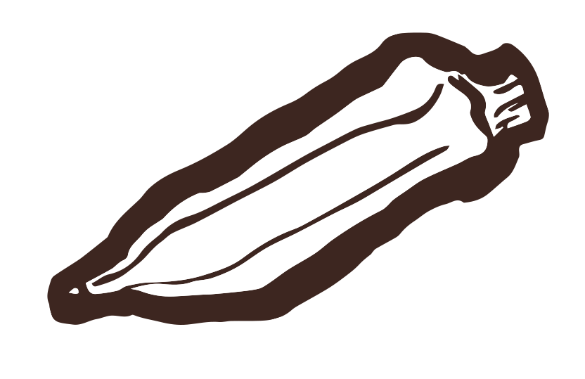 オクラ筆イラスト