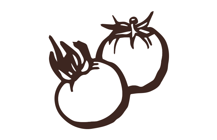 トマト筆イラスト